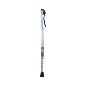 Drive Medical Foam Grip Offset Handle Walking Cane, Swirl