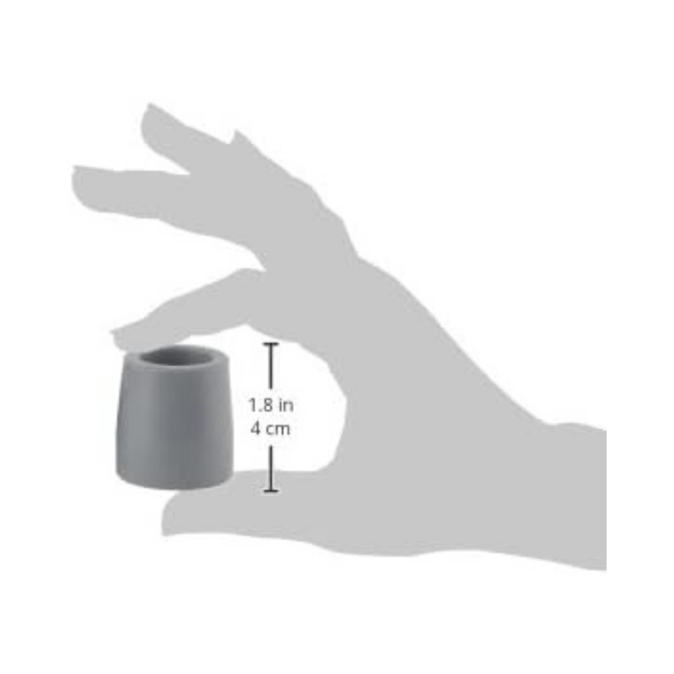 Drive Medical Utility Replacement Tip, 1-in, Gray