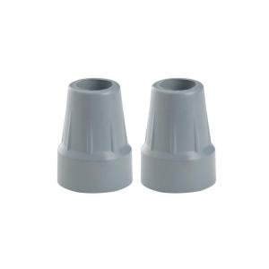 Drive Medical Crutch Tips, 7/8-in, Gray, 1 Pair