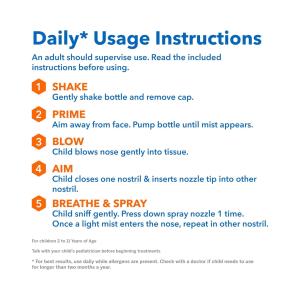 Flonase Children's Sensimist 24hr Allergy Relief Nasal Spray, Gentle Mist, Scent-Free, 60 Sprays