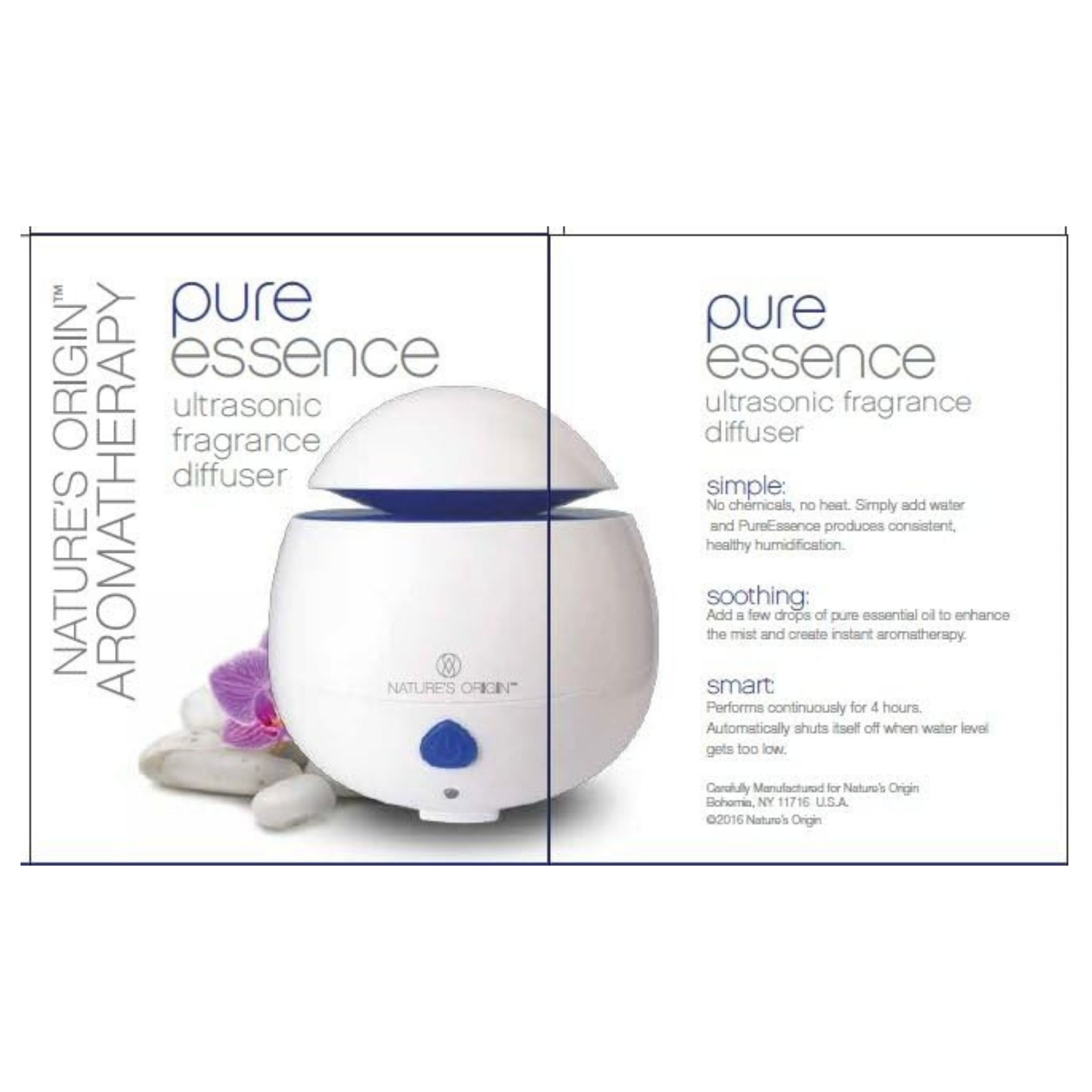 Nature's Origin Aromatherapy Pure Essence Ultrasonic Fragrance Diffuser