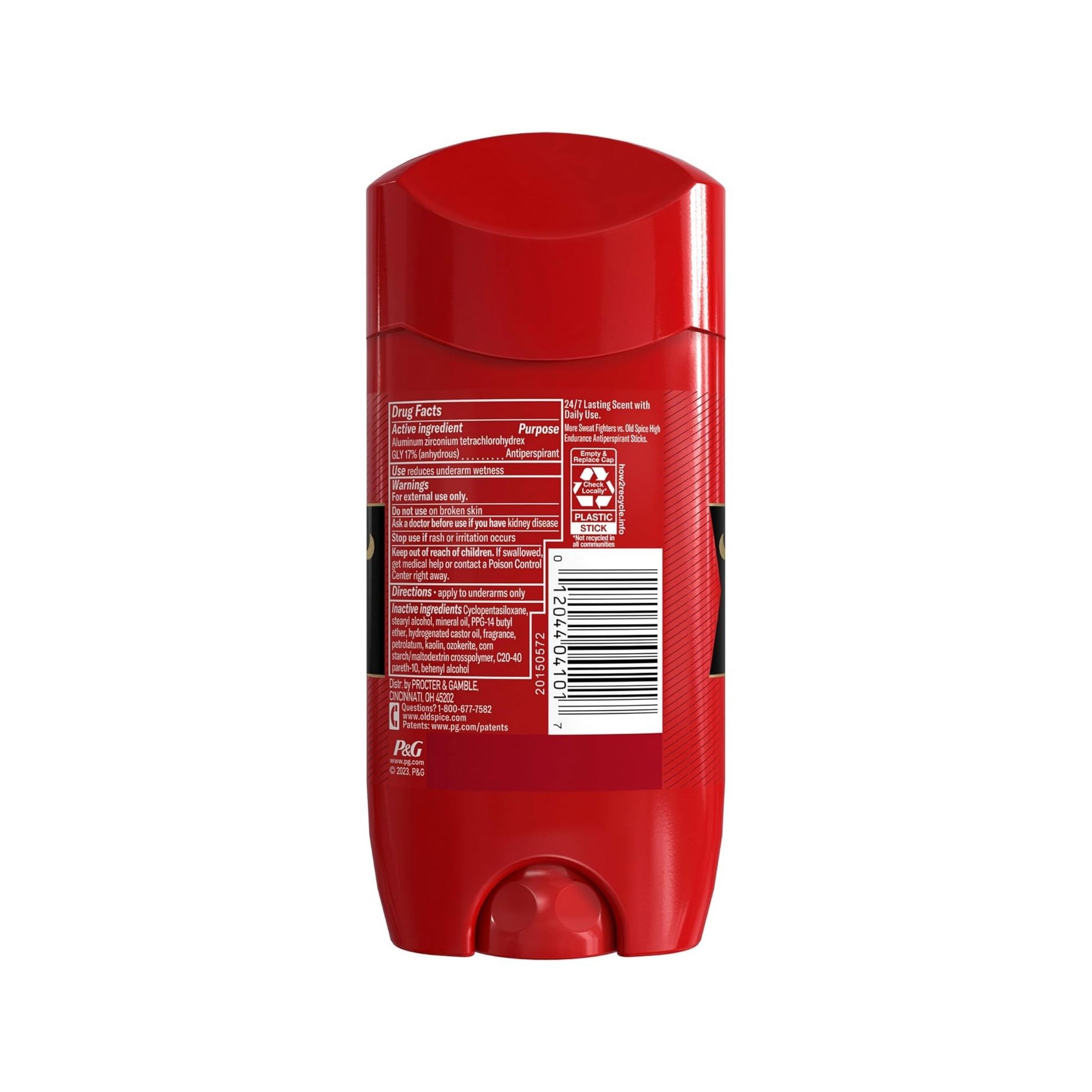 Old Spice Antiperspirant And Deodorant For Men, Red Zone Collection, Swagger Invisible Solid, Lime & Cedarwood Scent 2.6 Oz