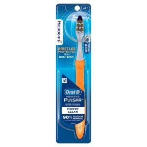Oral-B Pulsar Battery Powered Toothbrush, 1 Unit, Medium