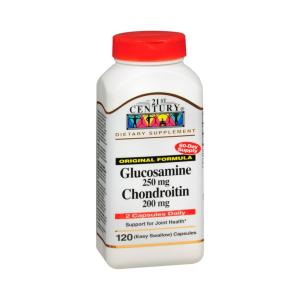21st Century Glucosamine / Chondroitin, Original Strength, 250 Mg / 200 Mg, 120 Easy To Swallow Capsules