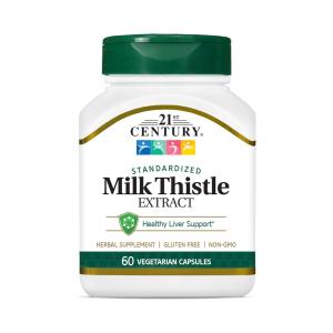 21st Century Milk Thistle Extract, Standardized, Vegetarian Capsules