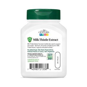 21st Century Milk Thistle Extract, Standardized, Vegetarian Capsules