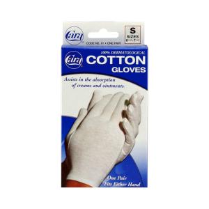 Cara Dermatological Cotton Gloves Ladies, Small 1 Pair