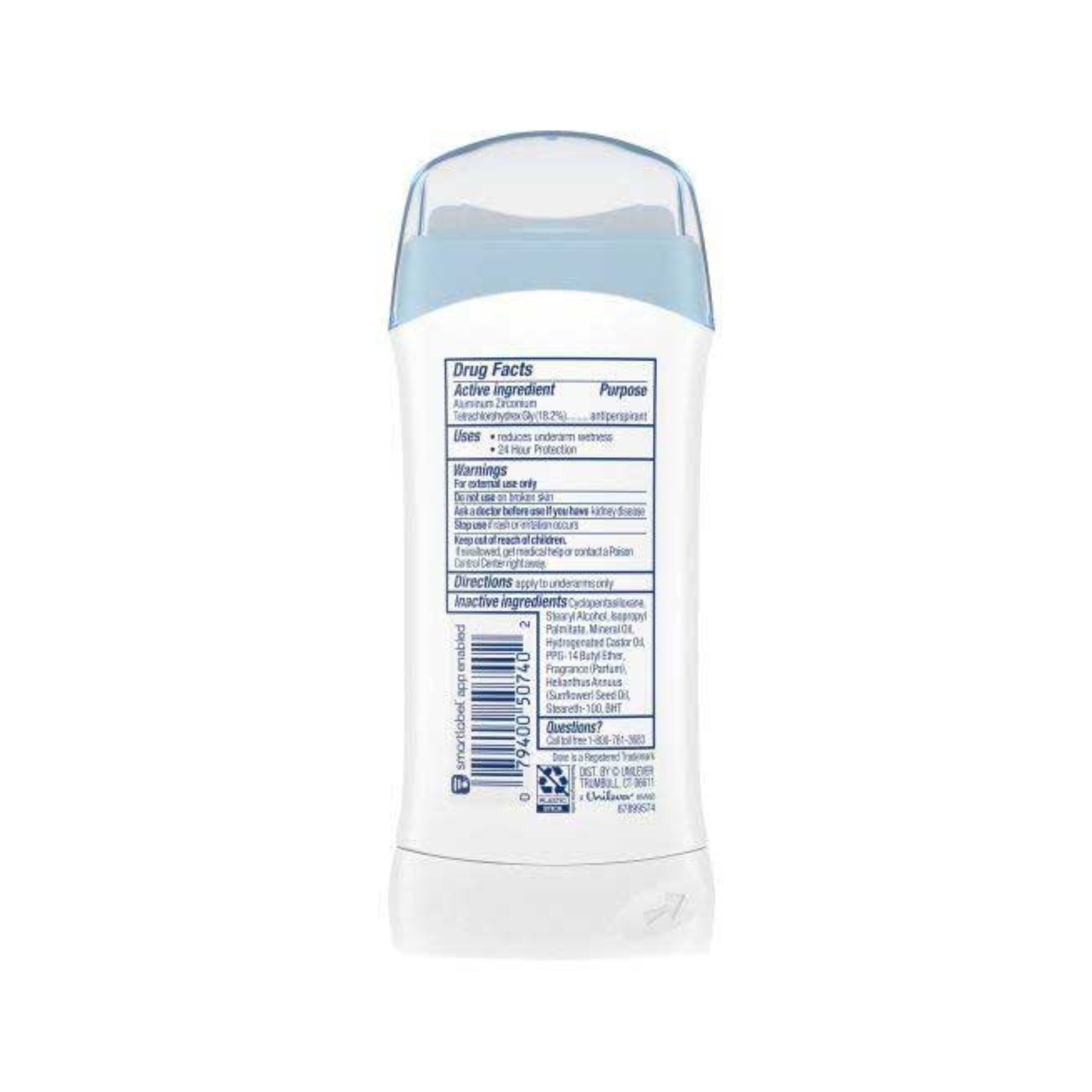 Dove Sensitive Skin Invisible Solid Antiperspirant And Deodorant Stick 2.6 Ounce 12 Per Case