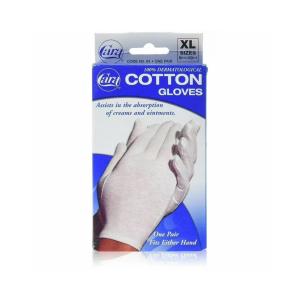 Cara Dermatological Cotton Gloves, Xtra Large - 1 Pair