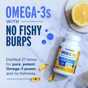 Ocean Blue Professional 2100 Omega-3, Softgels, Natural Orange Flavor