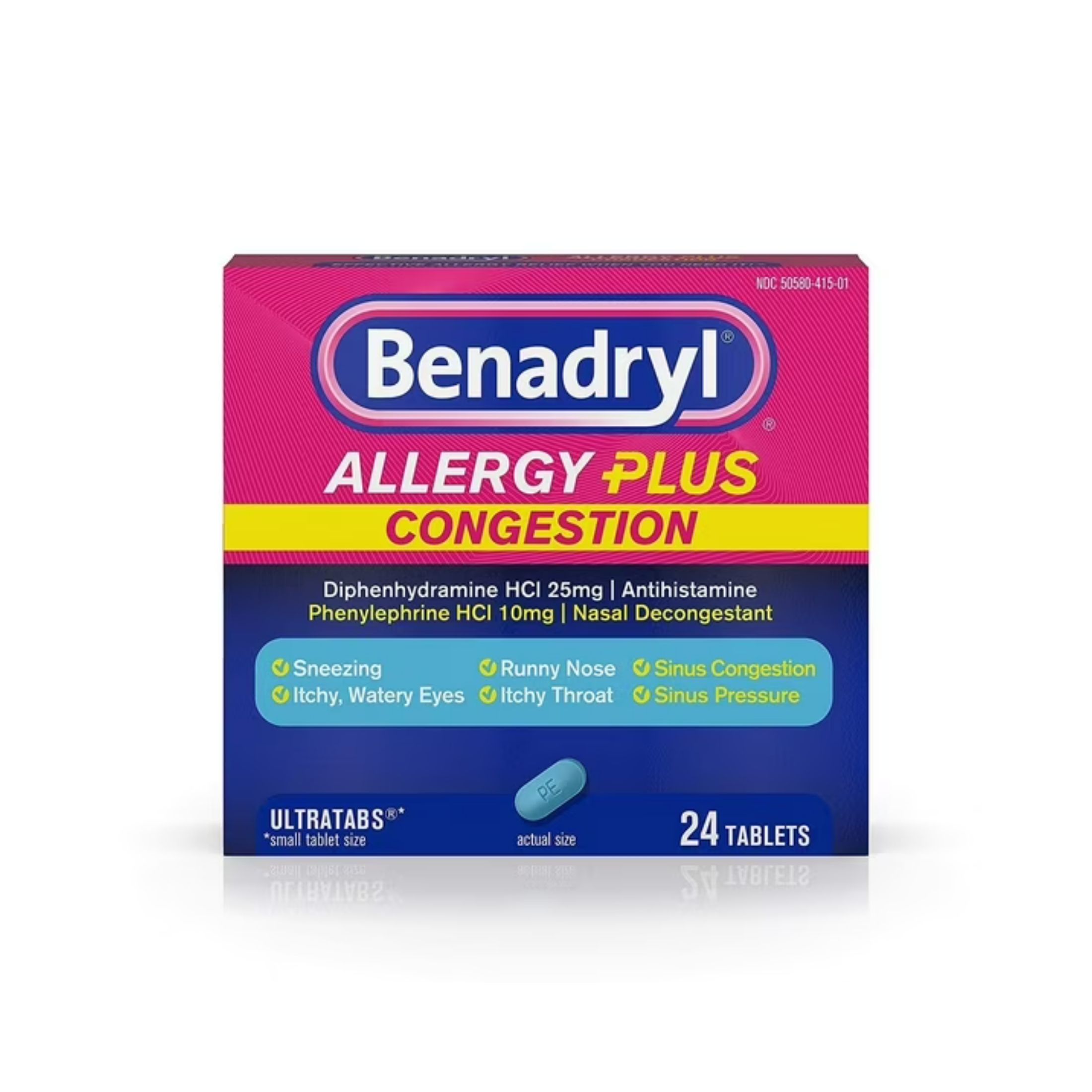 Benadryl Allergy Plus Congestion Ultra Tablets