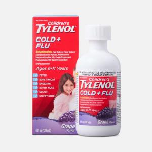 Children's Tylenol Cold + Cough + Runny Nose, Grape Flavor 4 Fl Oz