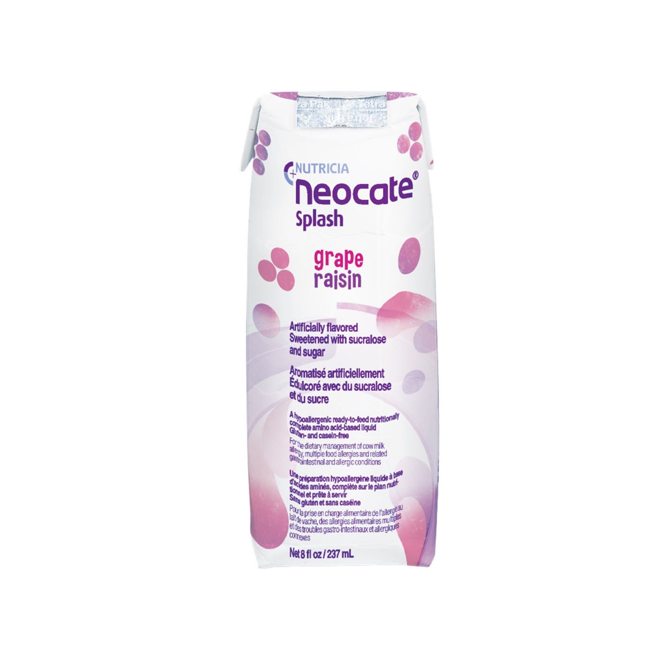 Neocate® Splash Pediatric Oral Supplement Grape 8 Oz Carton