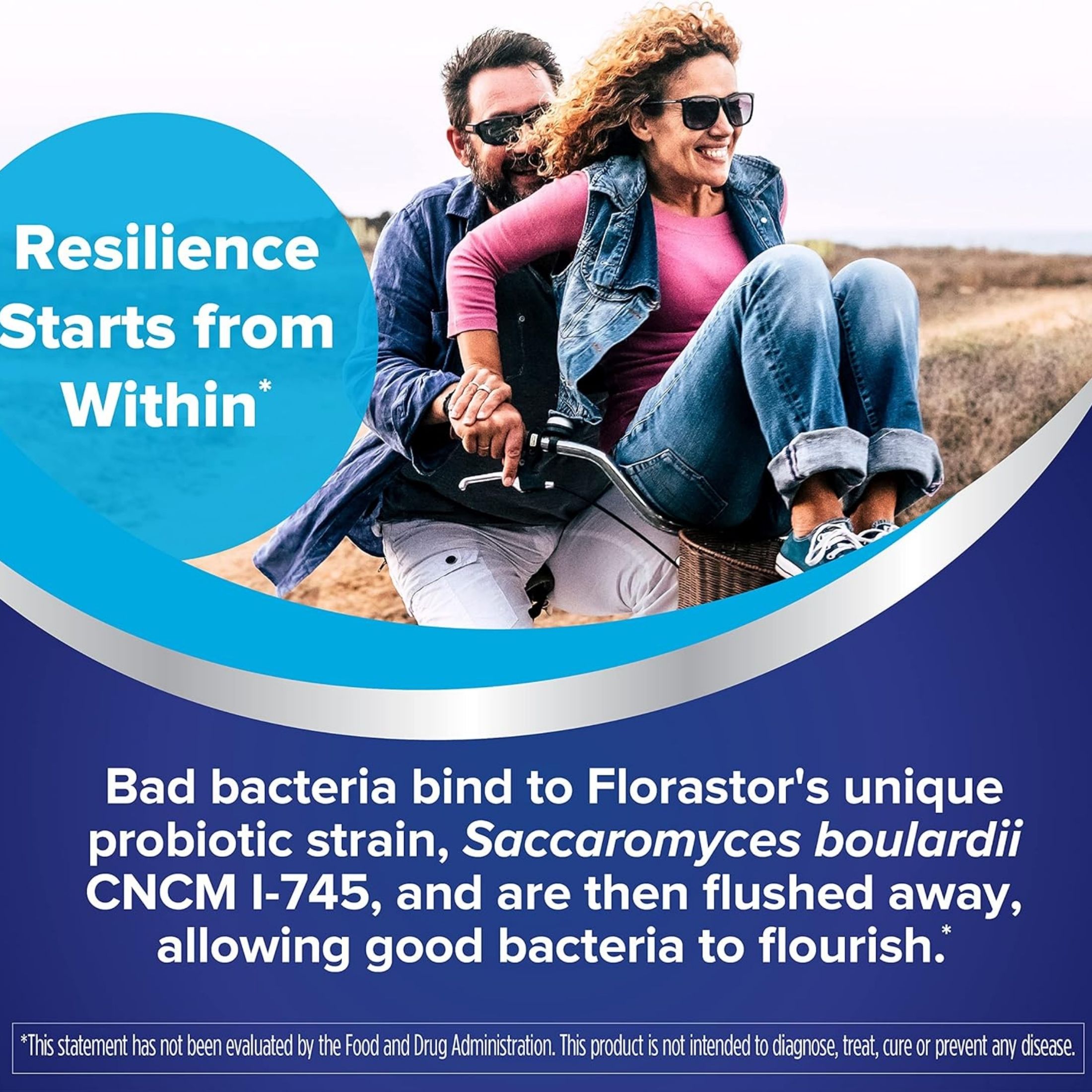 Florastor Daily Probiotic Supplement For Men & Women, 250 Mg, 100 Capsules