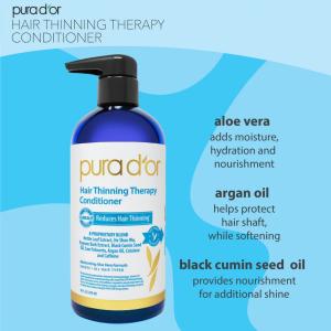 Pura D'or Hair Thinning Therapy Conditioner - 16 Fl Oz