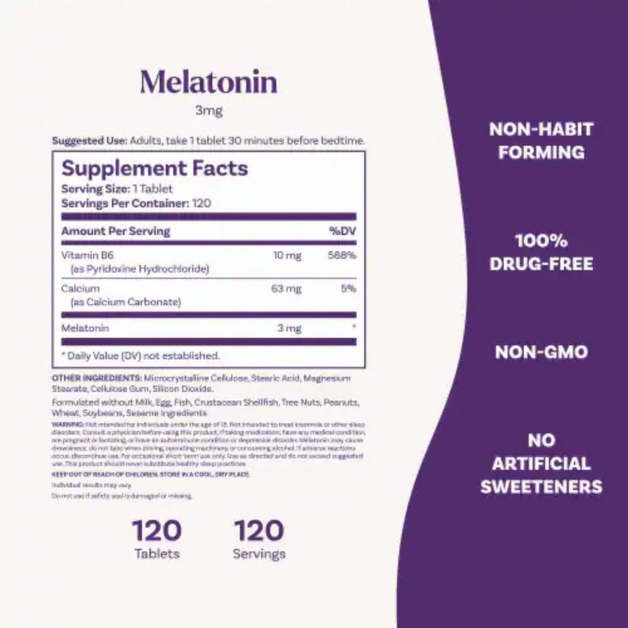 Natrol Vegetarian Melatonin 3 Mg Sleep 120 Tablets