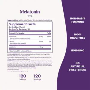 Natrol Vegetarian Melatonin 3 Mg Sleep 120 Tablets