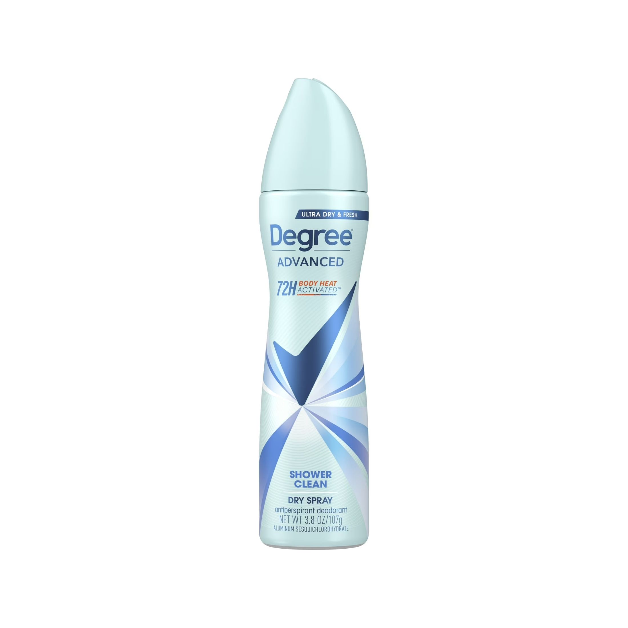 Degree Antiperspirant Deodorant, Shower Clean, Dry Spray 3.8 Oz