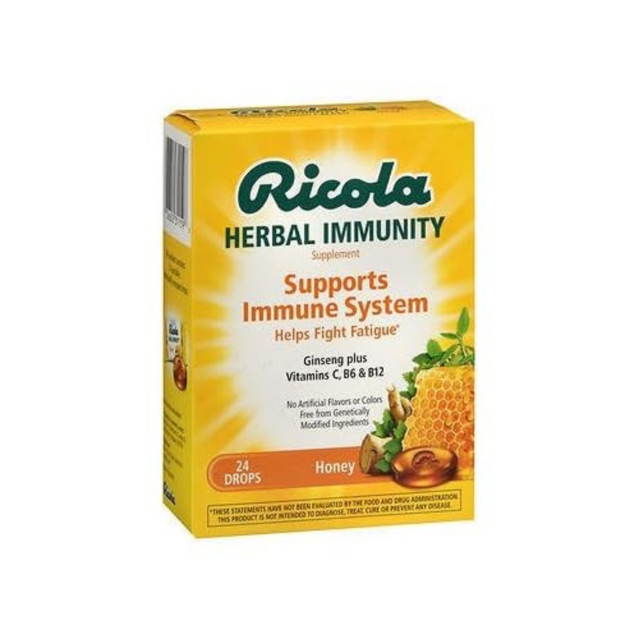 Ricola Herbal Immunity Honey Supplement Drops 24