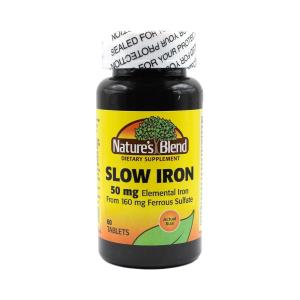 Nature's Blend Slow Iron, 50 Mg, Tablets