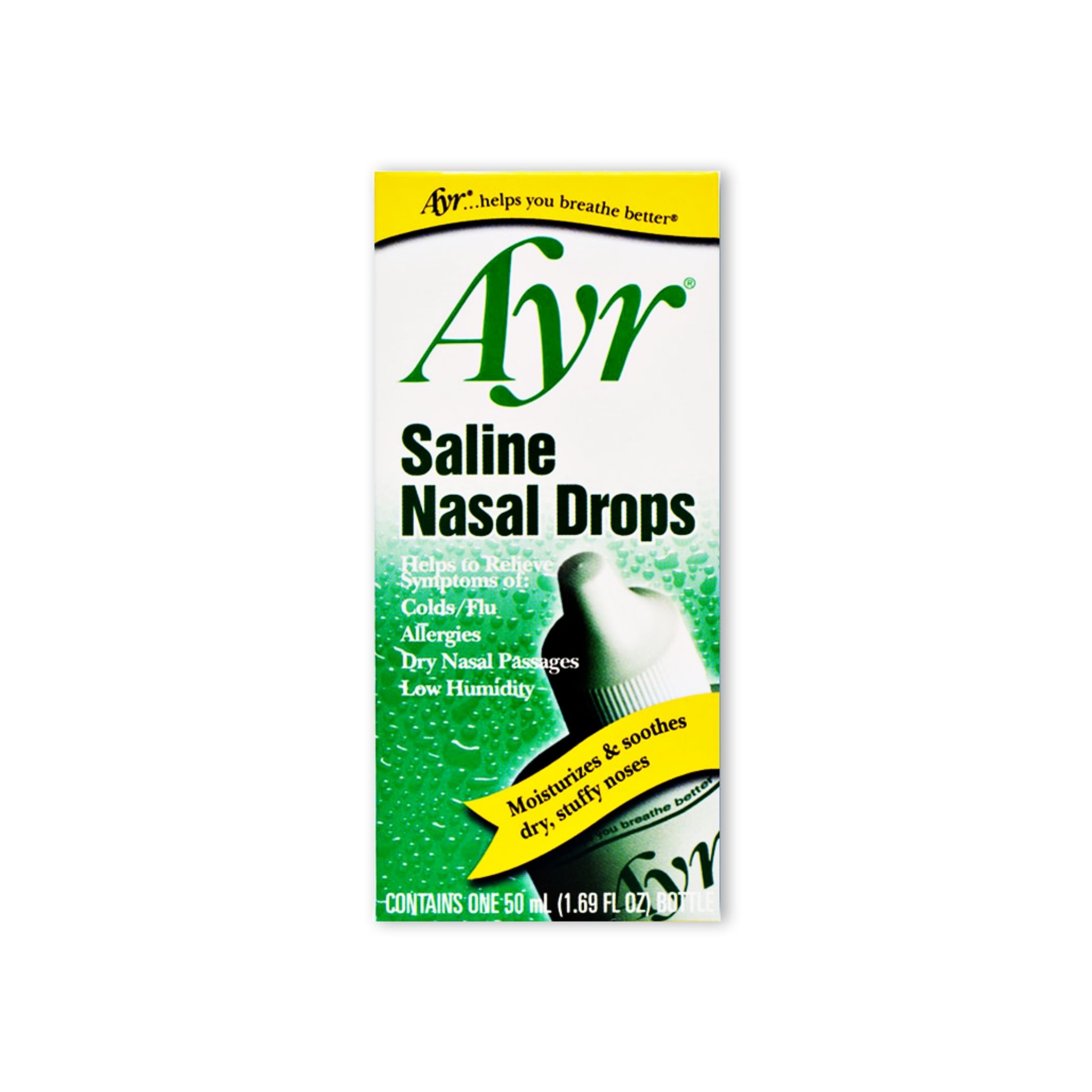 Ayr Saline Non-Medicated Nasal Drops - 50 Ml