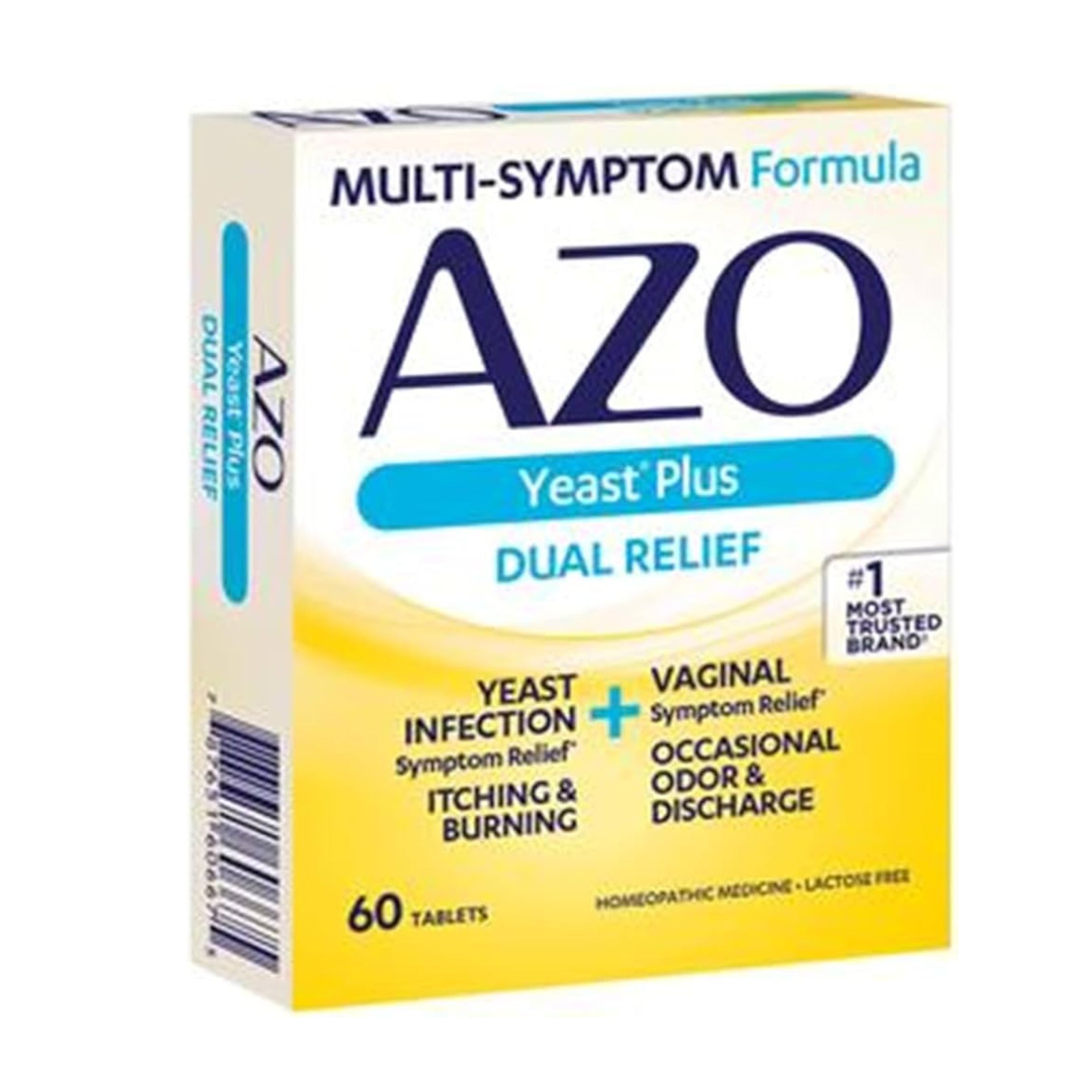 Azo Multi Symptom Formula Yeast Plus Dual Relief Tablets