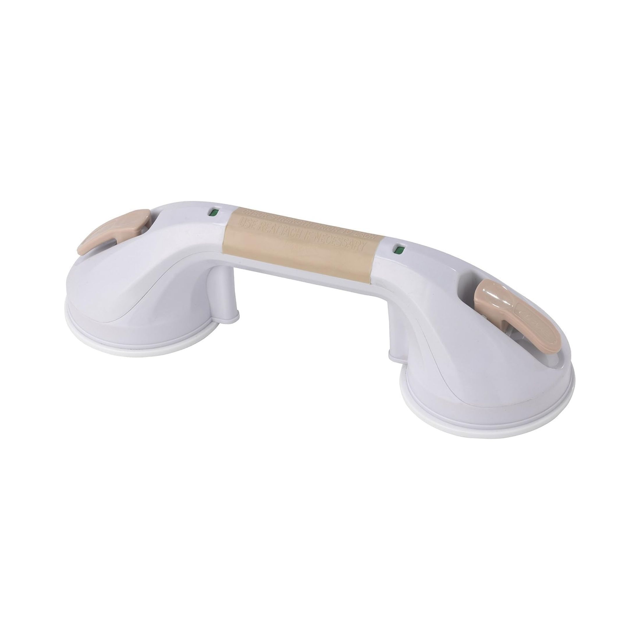 Drive Medical Suction Cup Grab Bar 12 Inch, White And Beige
