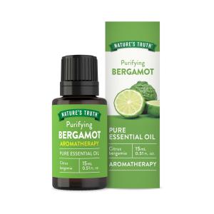Nature's Truth Essential Oil, Pure, Purifying Bergamot, Aromatherapy 0.51 Fl Oz