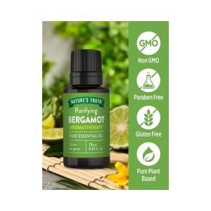 Nature's Truth Essential Oil, Pure, Purifying Bergamot, Aromatherapy 0.51 Fl Oz