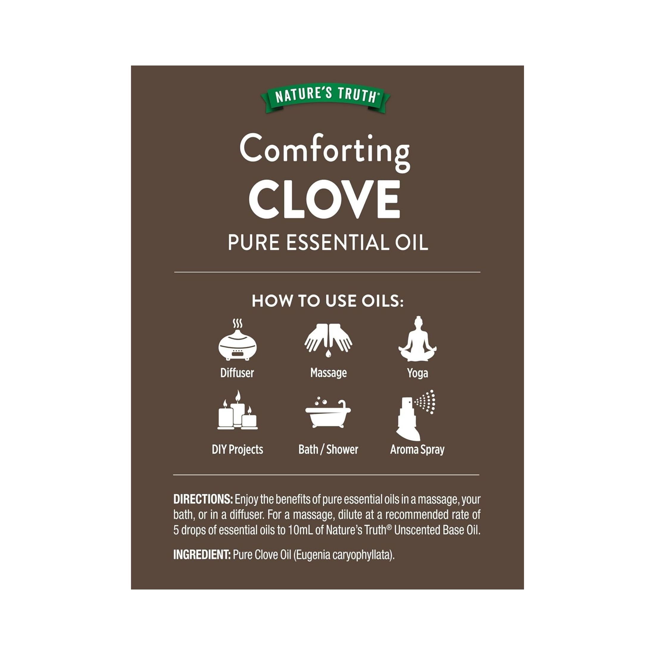 Nature's Truth Comforting Clove Essential Oil - 0.51oz