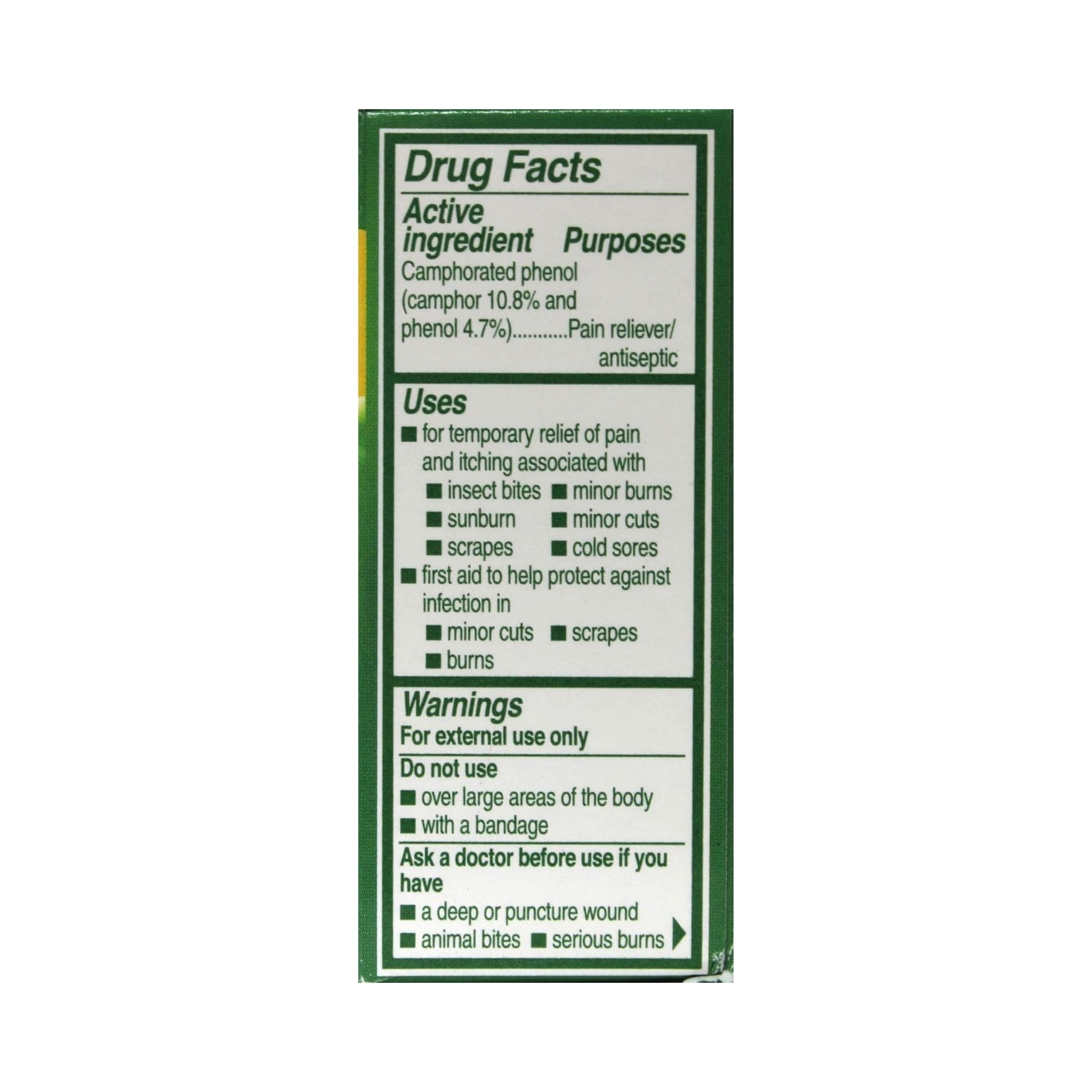 Campho Phenique Medicated Maximum Strength Pain & Itch Relief Antiseptic Liquid 0.75 Fl Oz