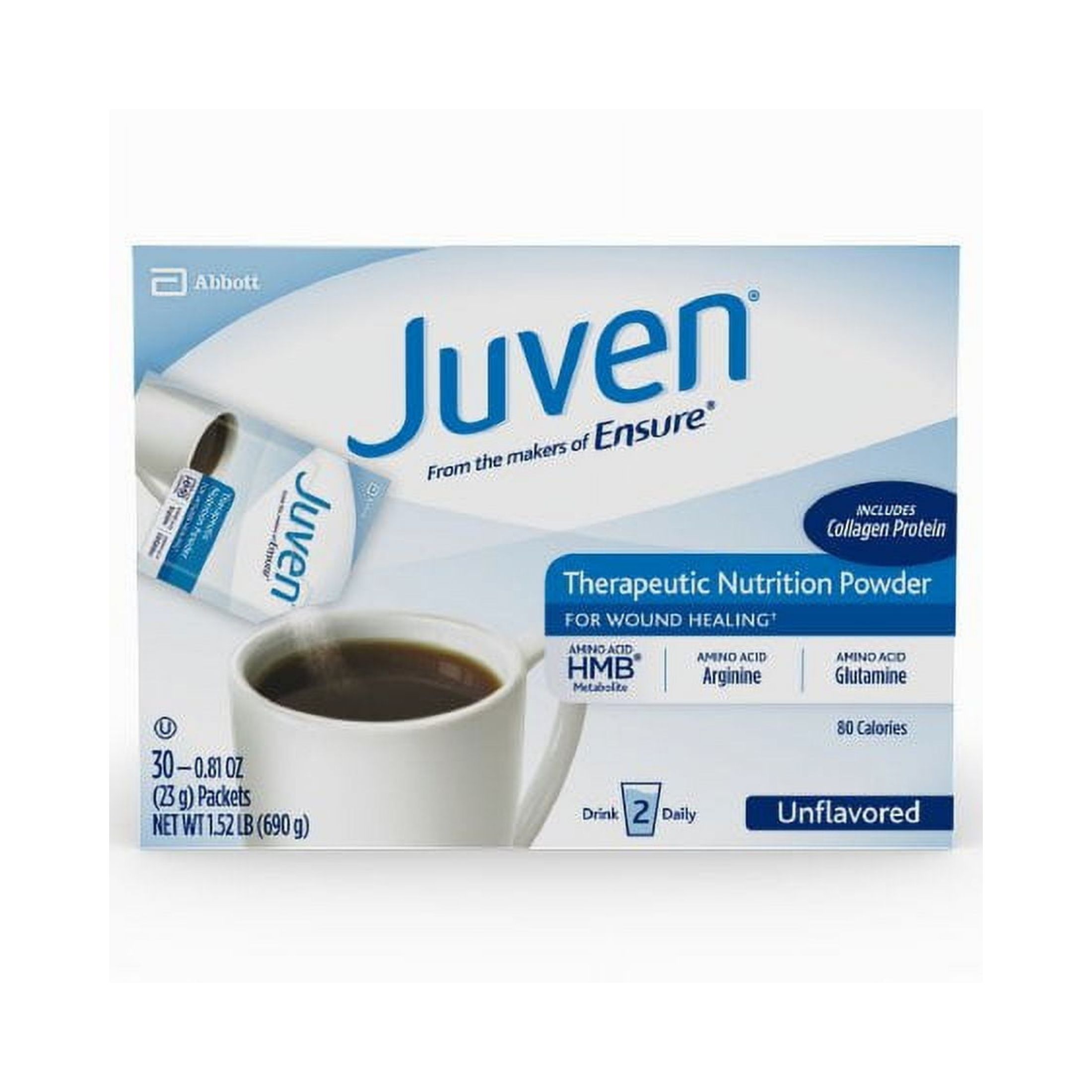 Abbott Nutrition Juven Therapeutic Powder, Unflavored, 0.82 Ounce Individual Packet, #66695