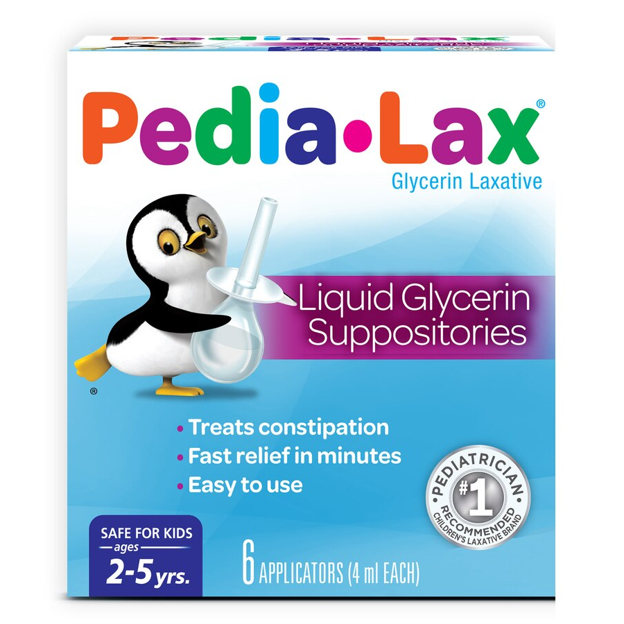 Pedia-lax Laxative Liquid Glycerin Suppositories For Kids - Ages 2-5 - 6ct