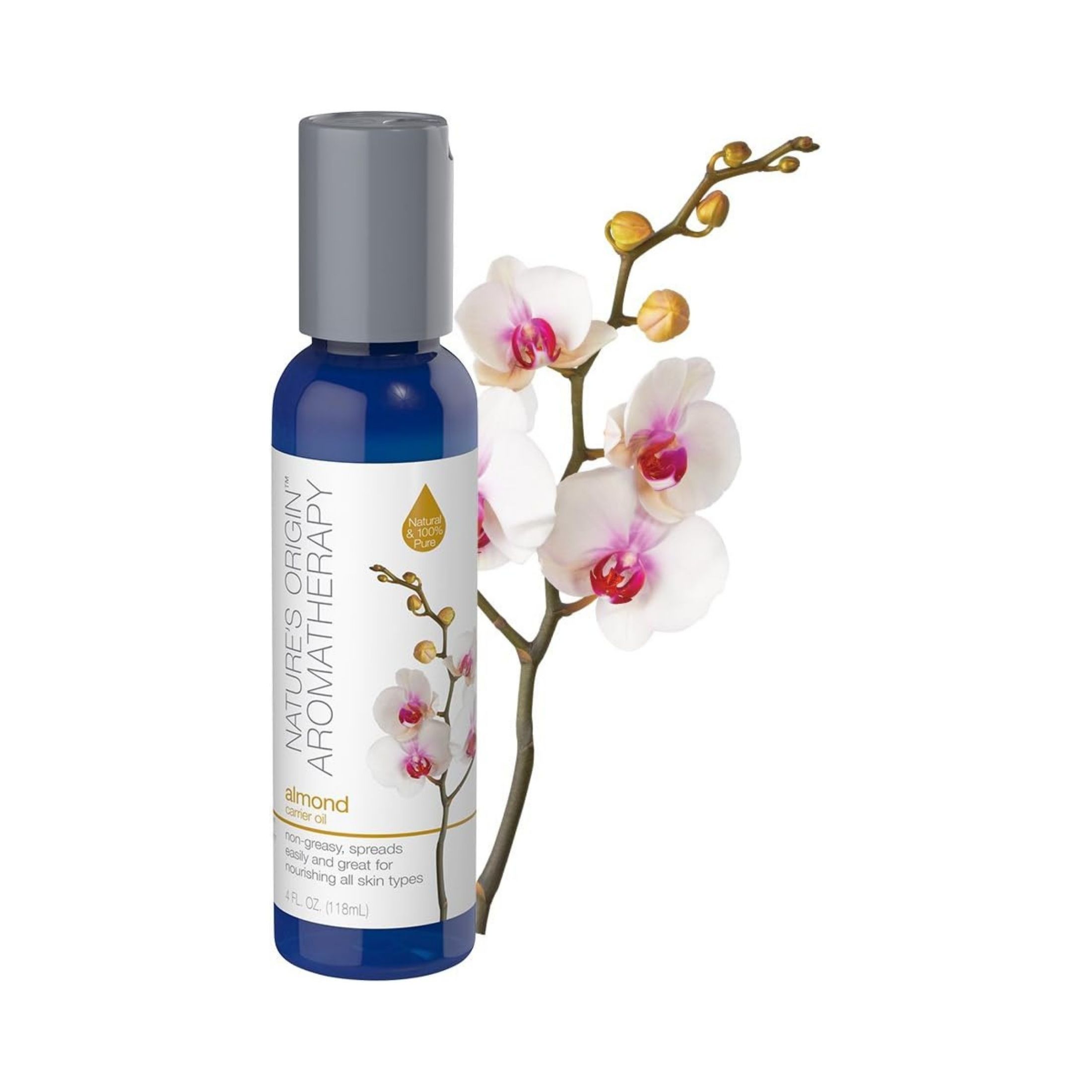 Nature's Origin Aromatherapy Almond Carrier Oil, 120 Ml