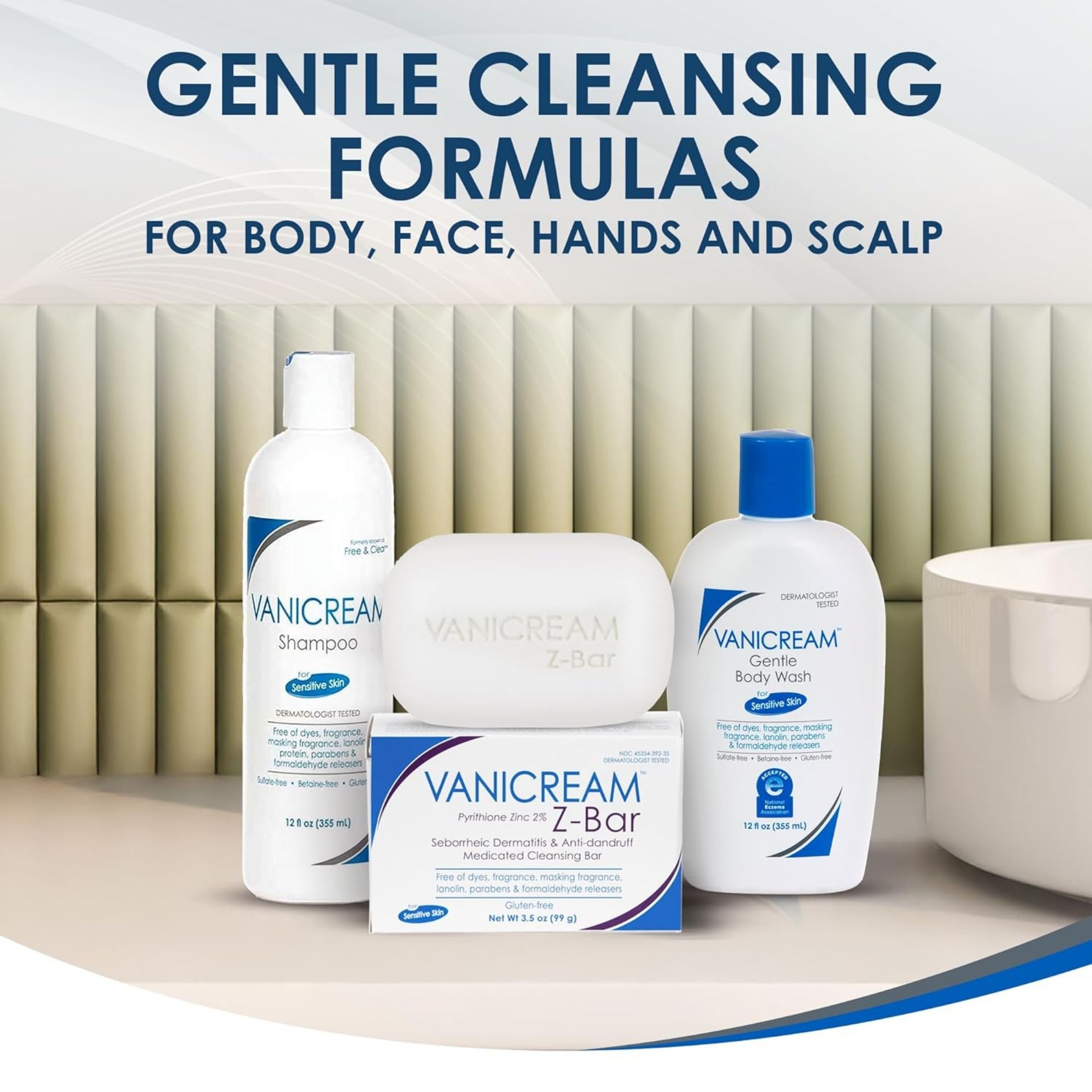 Vanicream Liquid Cleanser - 8 Fl Oz - Unscented, Gluten-Free Formula For Sensitive Skin