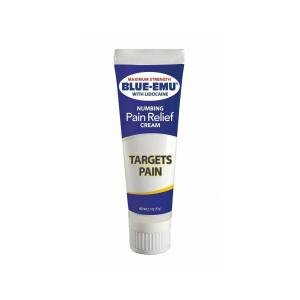 Blue-Emu 3 Pack - Lidocaine Numbing Pain Relief Cream, Maximum Strength 0.25 Oz