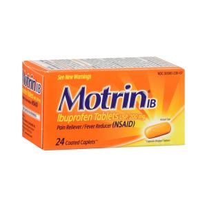 Motrin IB, Ibuprofen 200mg Tablets For Pain & Fever Relief