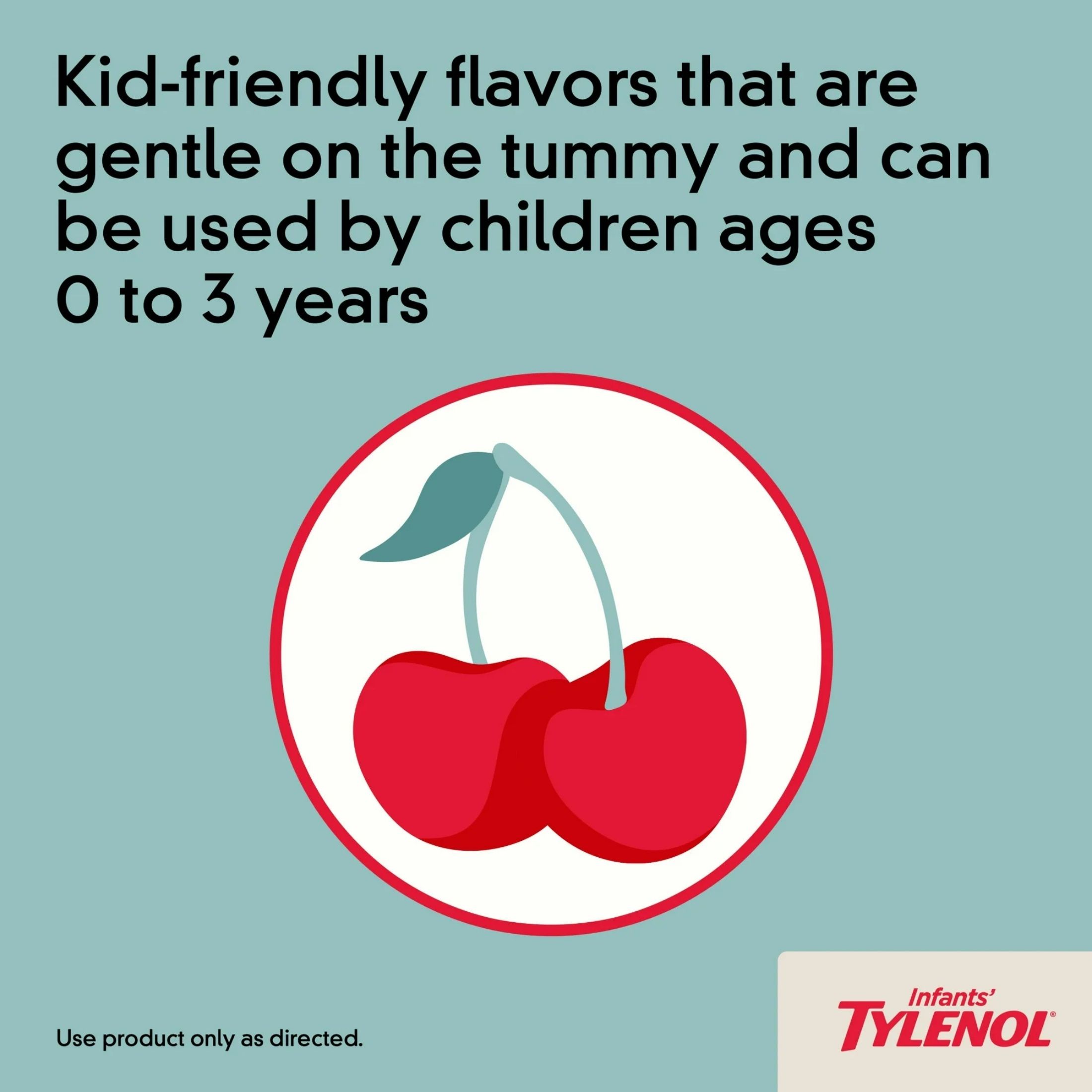 Tylenol Infants' Cherry Flavor Acetaminophen Pain + Fever Oral Suspension, 160 Mg, 2 Fl Oz