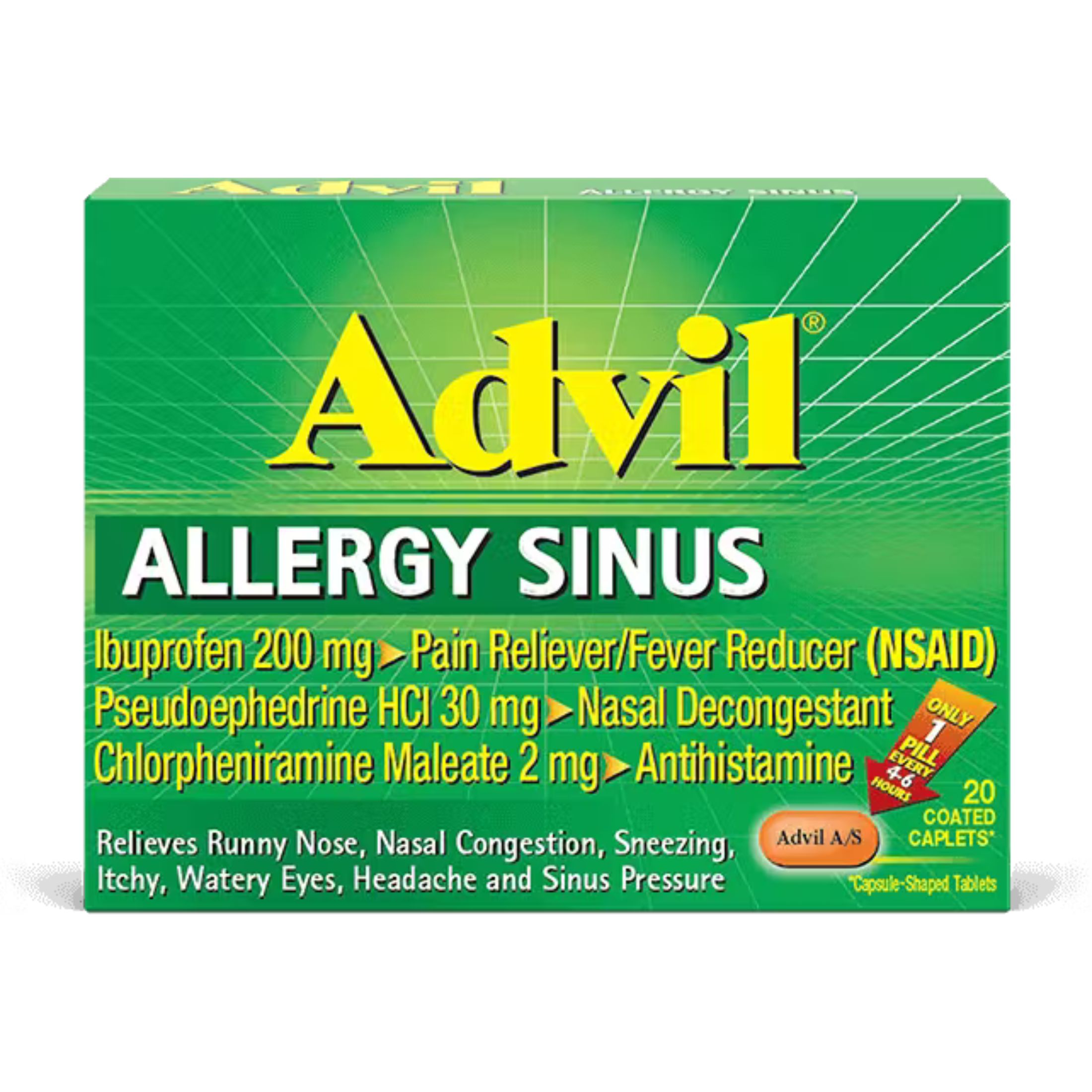 Advil Allergy Sinus Coated Caplets