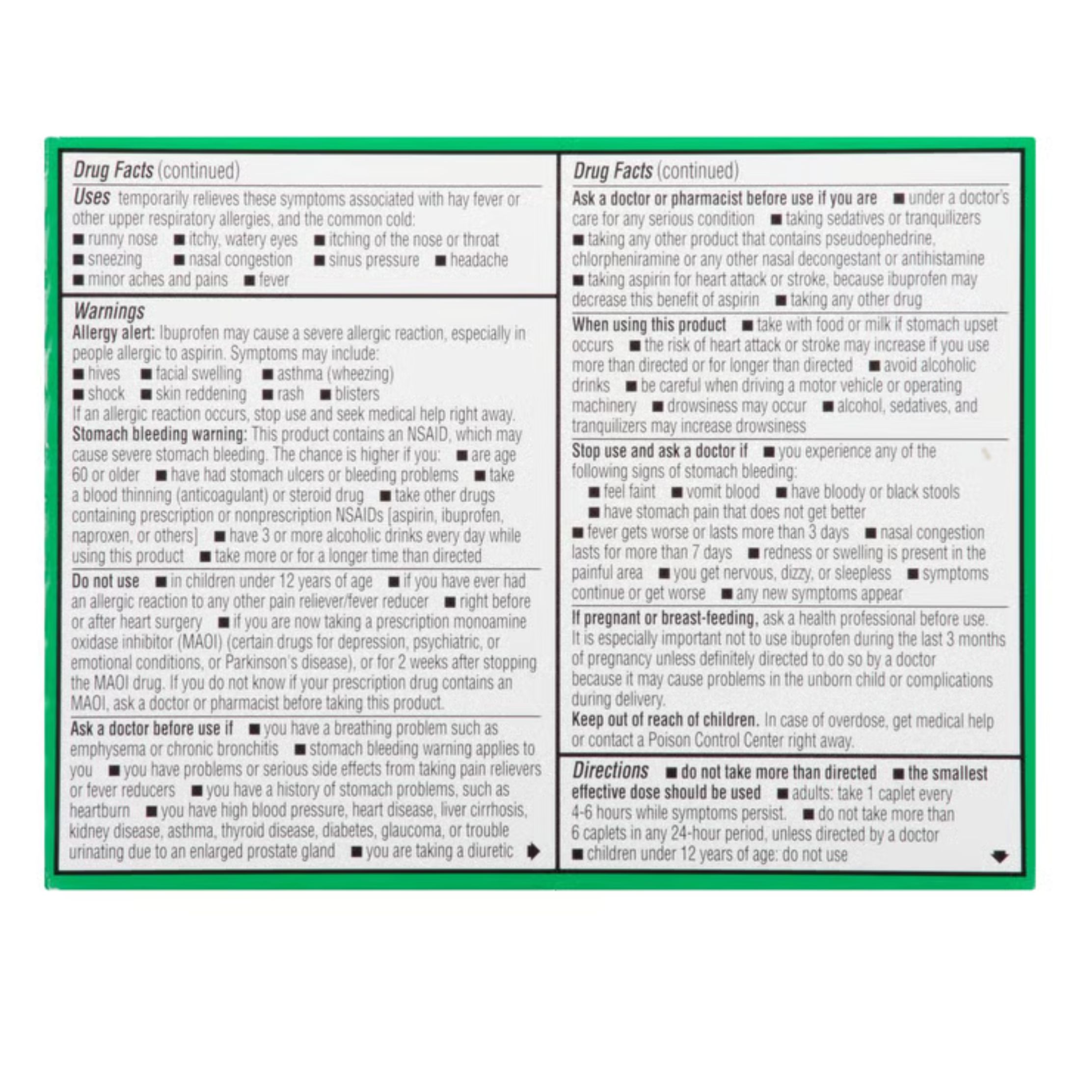 Advil Allergy Sinus Coated Caplets