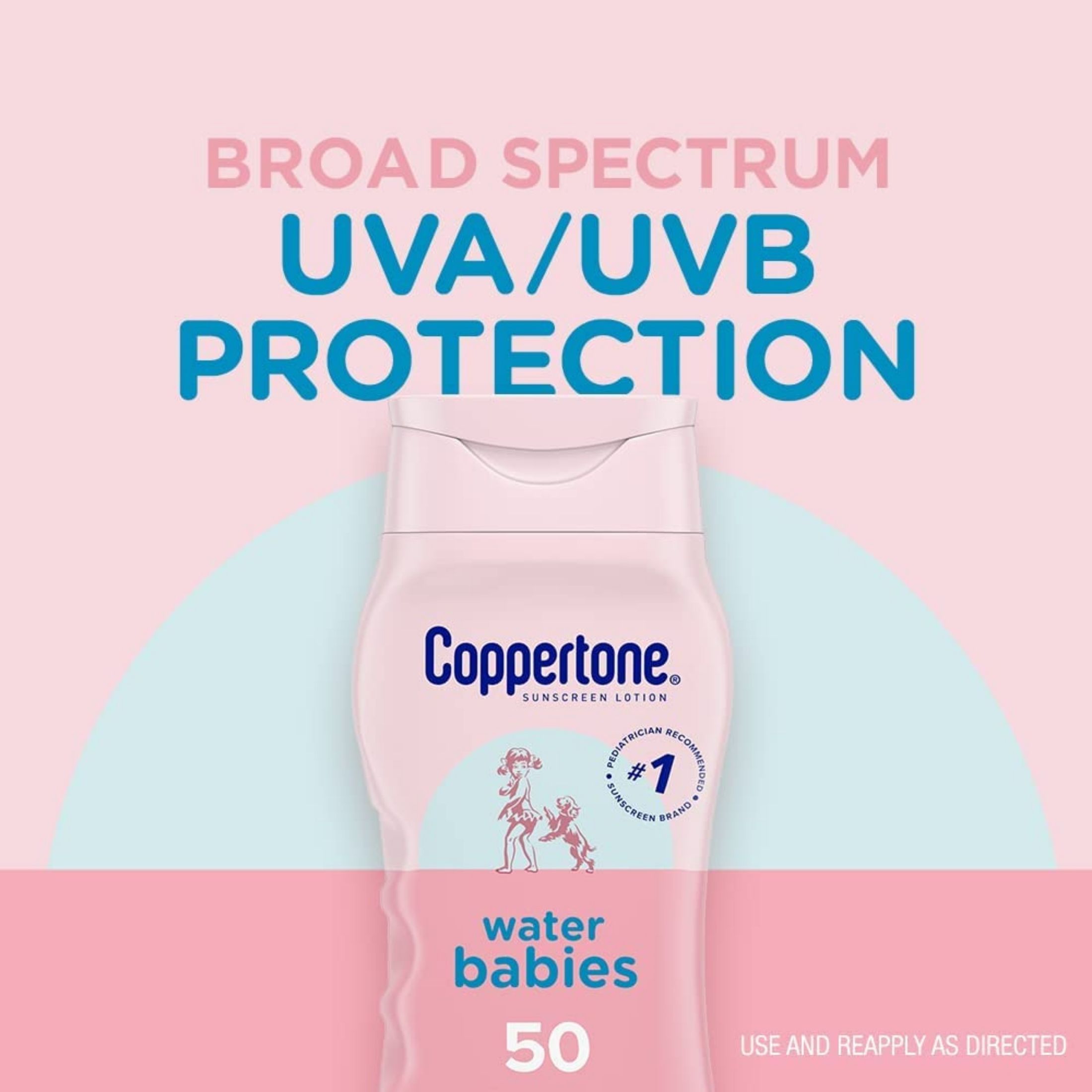 Coppertone Water Babies Sunscreen, Lotion, Broad Spectrum SPF 50