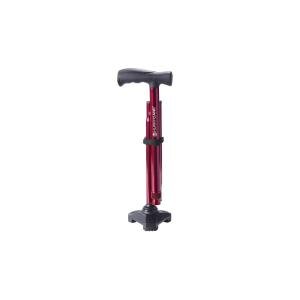 Drive Medical HurryCane Freedom Edition Folding Cane With T Handle, Red