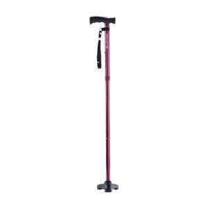 Drive Medical HurryCane Freedom Edition Folding Cane With T Handle, Red
