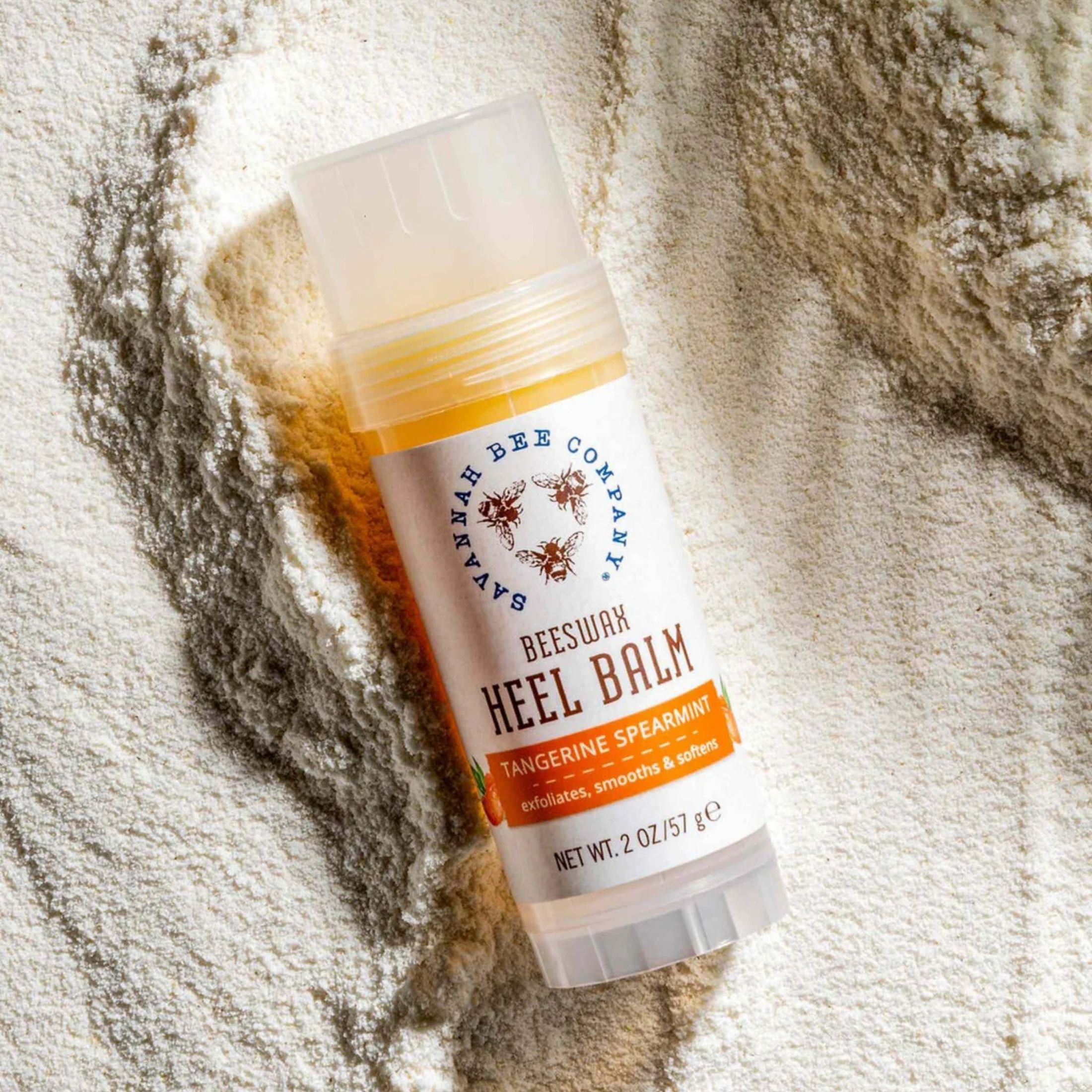 Savannah Bee Beeswax Heel Balm - Tangerine & Spearmint
