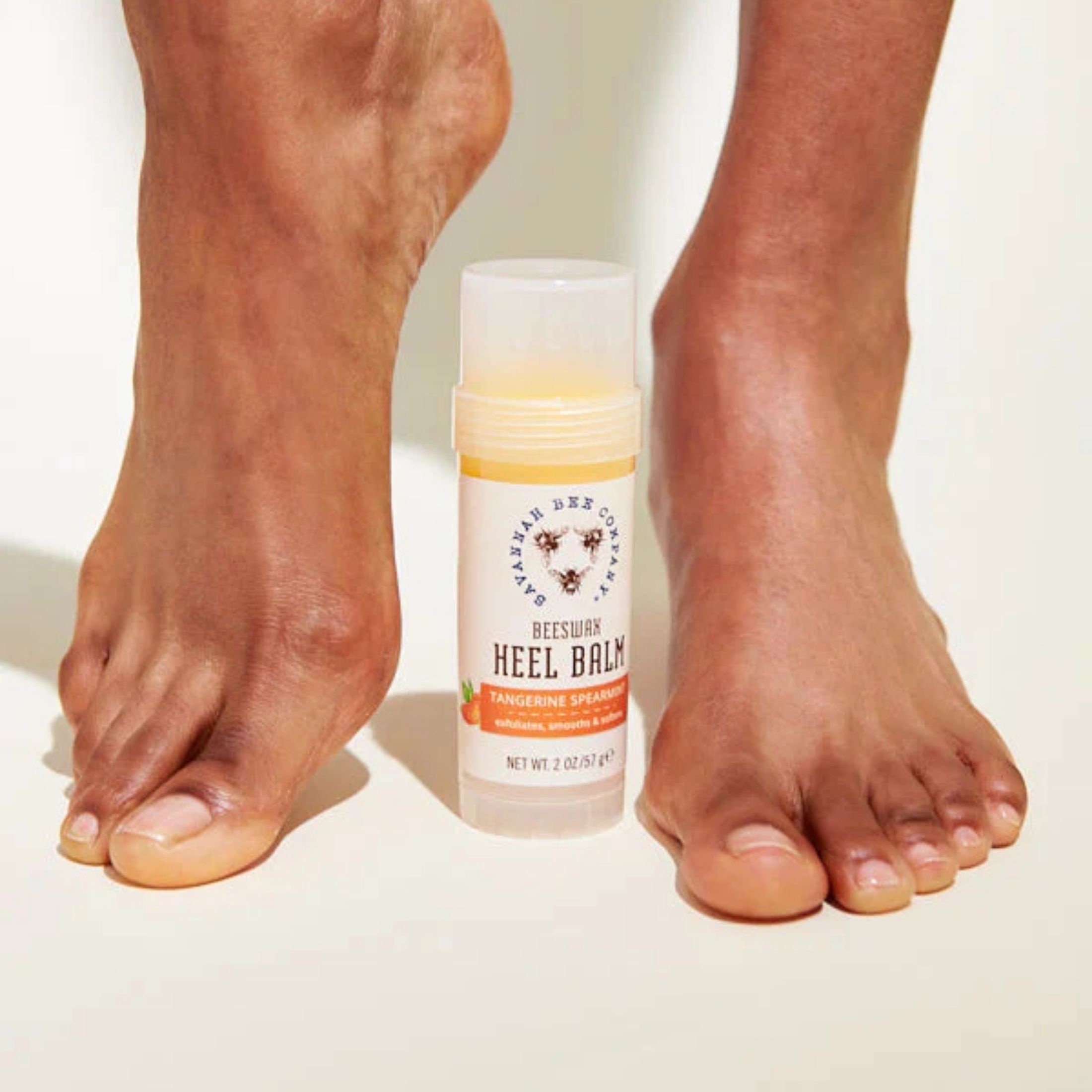 Savannah Bee Beeswax Heel Balm - Tangerine & Spearmint