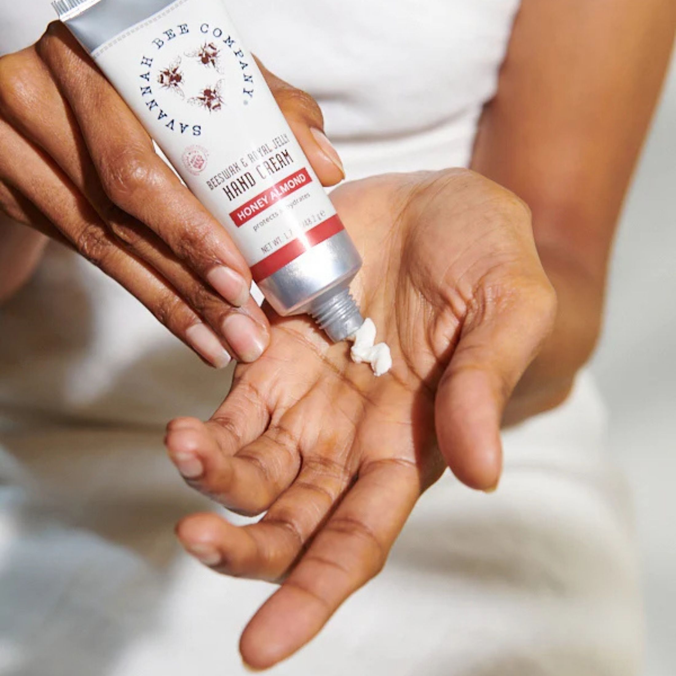 Savannah Bee Honey Almond Beeswax Hand Cream - 1.7Oz