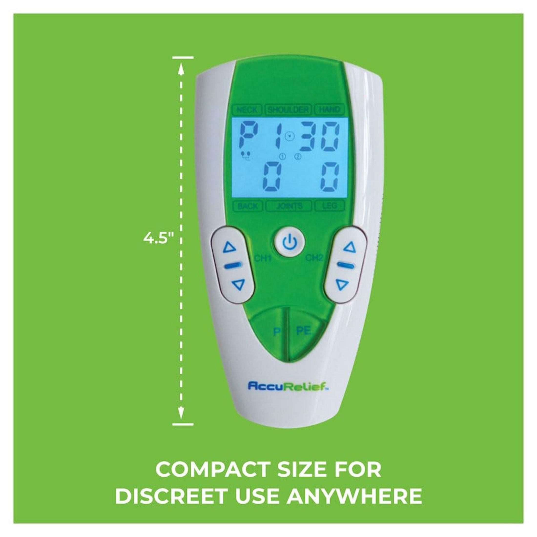 AccuRelief Dual Channel Tens Therapy Electrotherapy Pain System