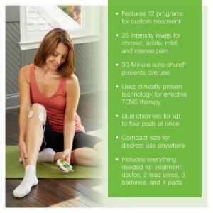 AccuRelief Dual Channel Tens Therapy Electrotherapy Pain System