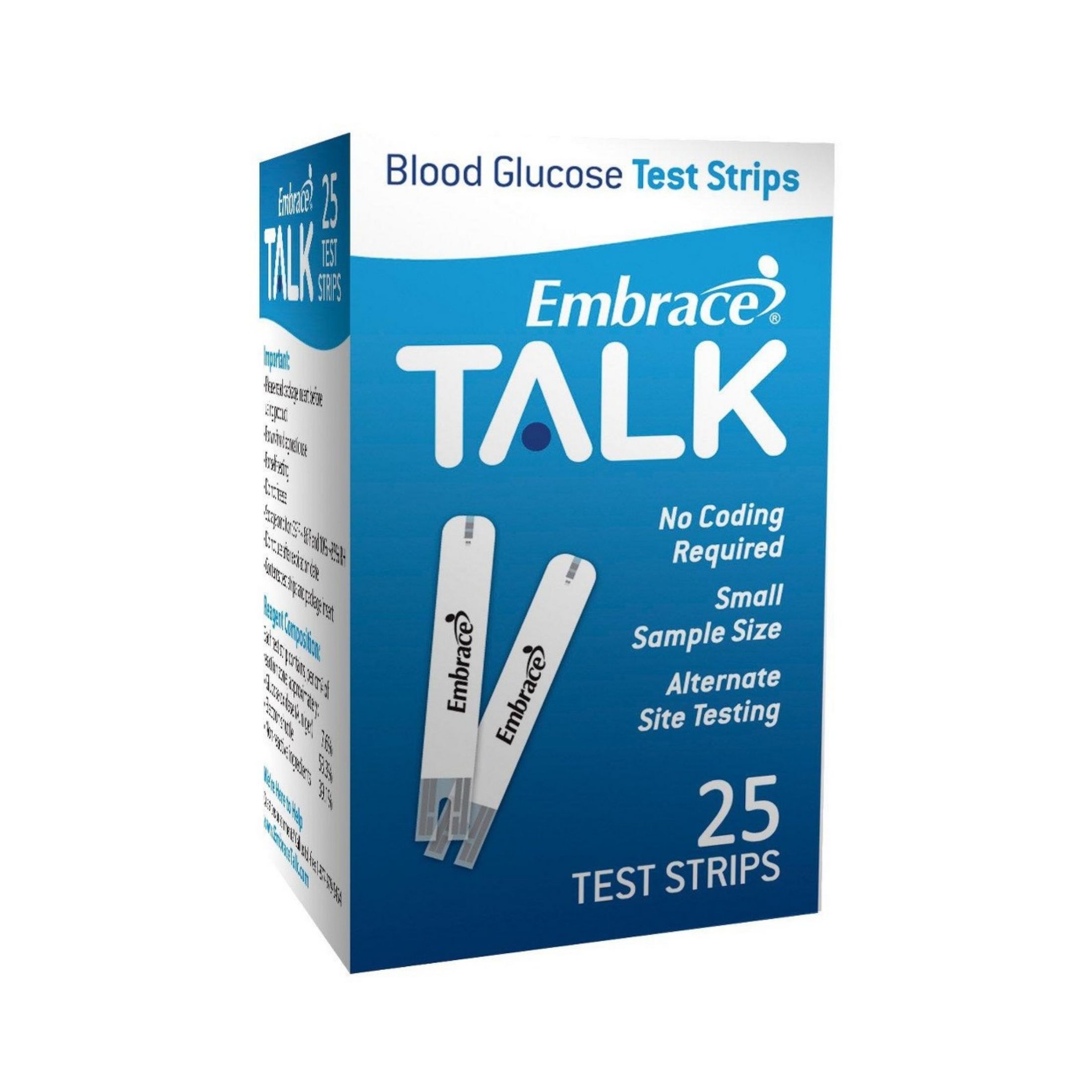 Embrace Talk Meter Strips, 25 Strips