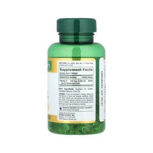 Nature's Bounty Vitamin D3 Immune Support Softgels, 125 Mcg